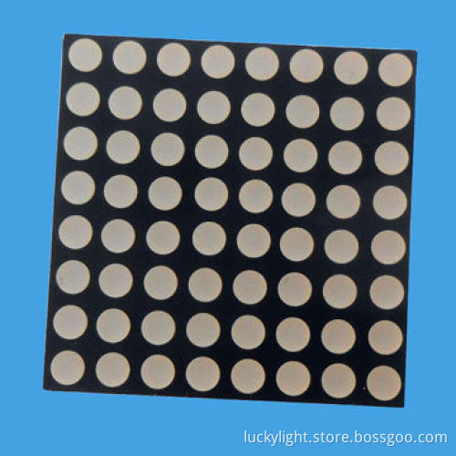 1.9mm Orange Color 8 x 8 Dot Matrix LED Display with RoHS Compliant Version